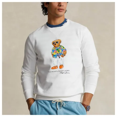 Polo Ralph Lauren Men's Polo Bear Beach Club Sweatshirt | White - 625567