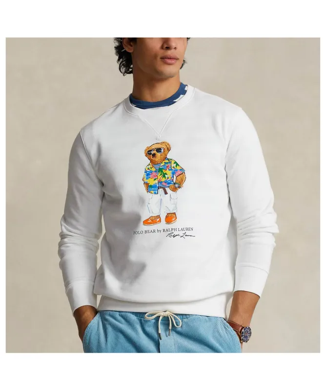 Polo Ralph Lauren Men's Polo Bear Beach Club Sweatshirt | White - 625567