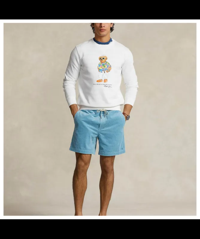 Polo Ralph Lauren Men's Polo Bear Beach Club Sweatshirt | White - 625567