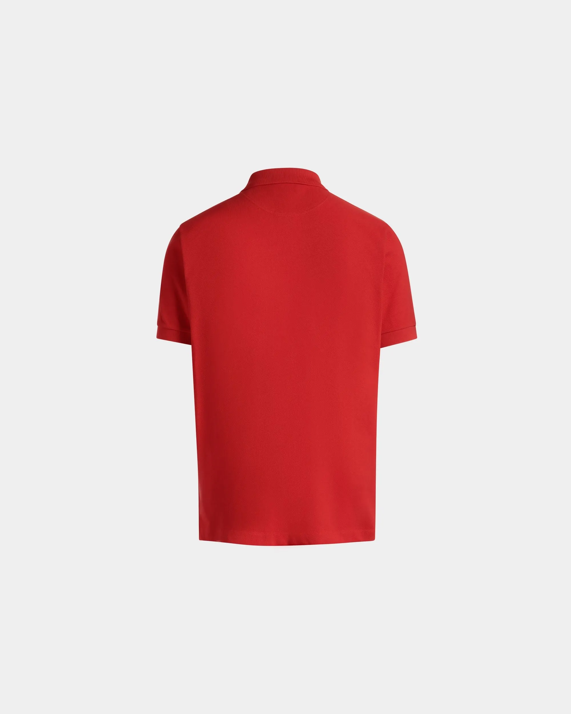 Polo Shirt in Red Cotton