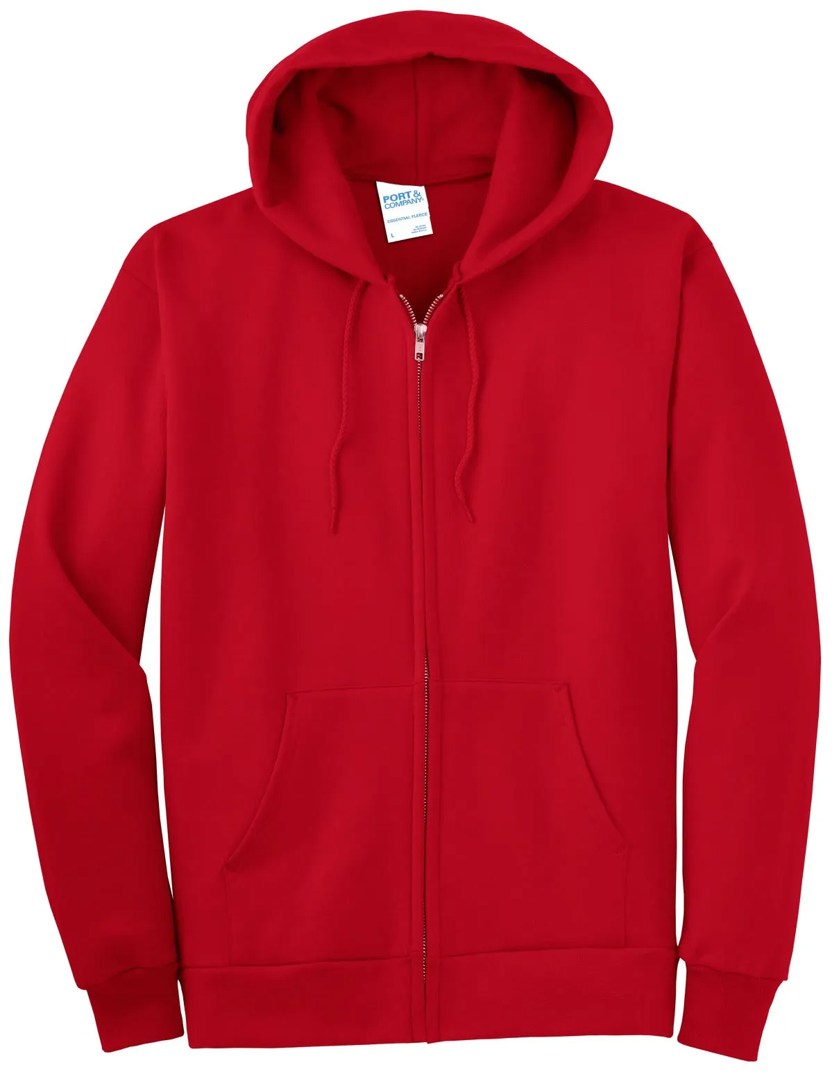 Port & Company -  Men's Essential Fleece Full-Zip Hooded Sweatshirt