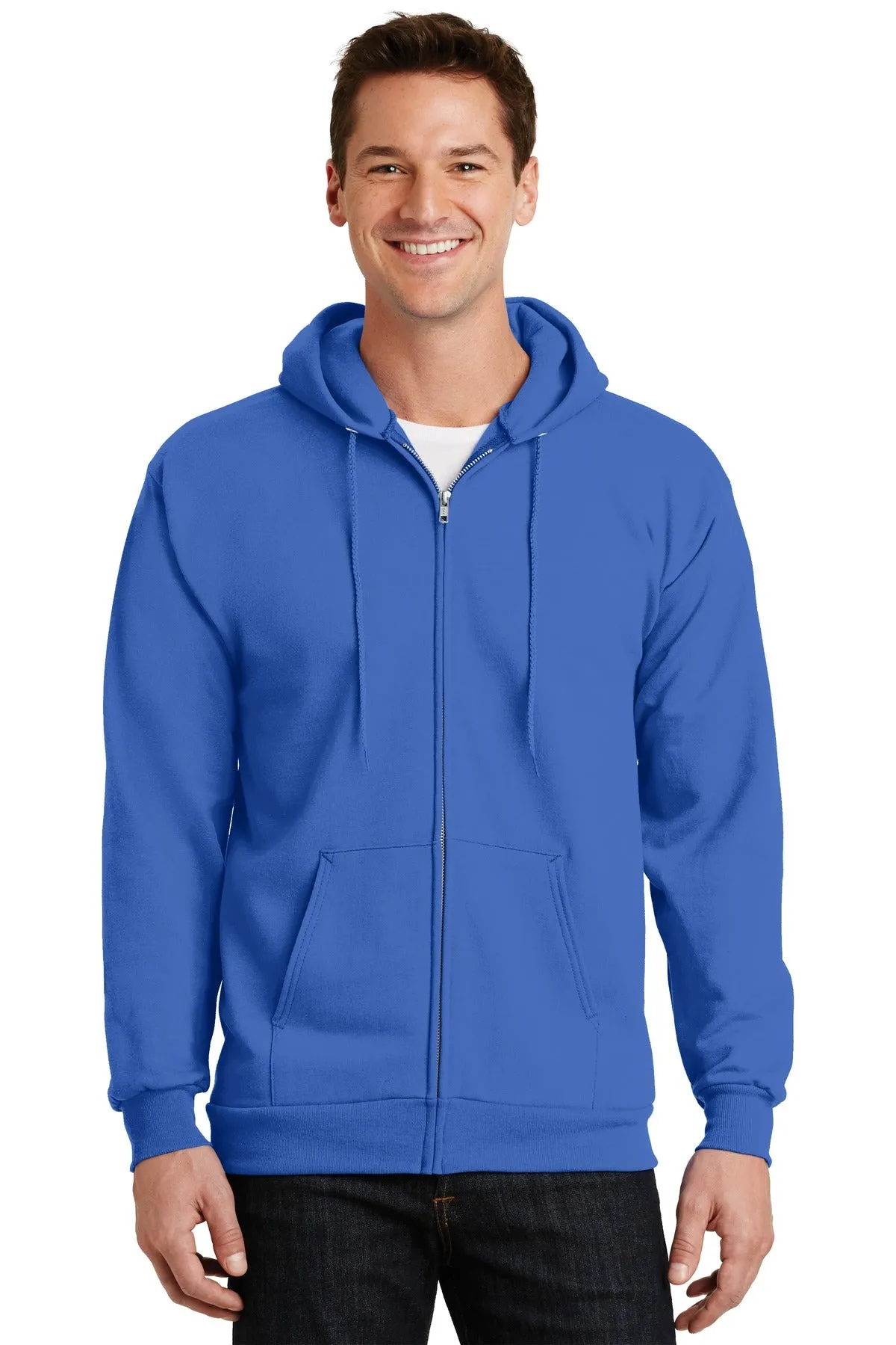 Port & Company -  Men's Essential Fleece Full-Zip Hooded Sweatshirt