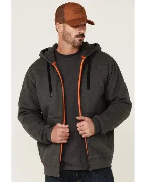 Product Name:  Hawx Men's Charcoal Sherpa-Lined Zip-Front Hooded Work Jacket