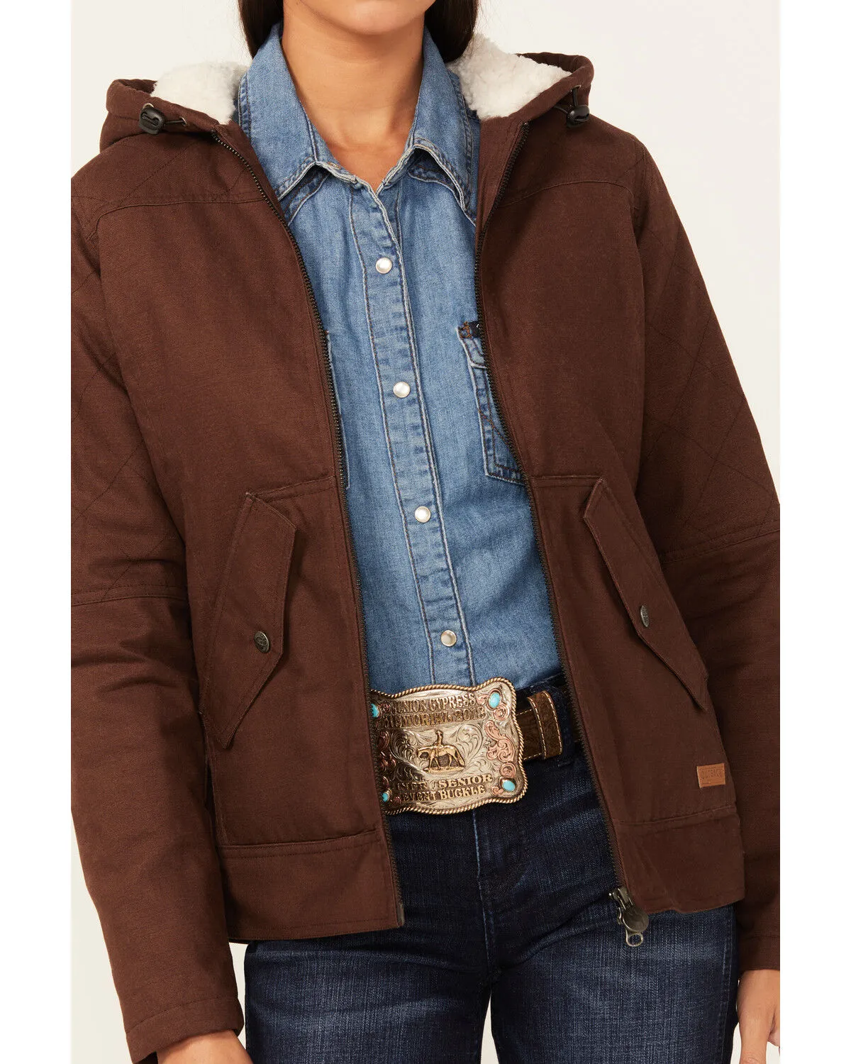 Product Name:  Outback Trading Co Women's Berber Lined Hooded Canvas Heidi Jacket