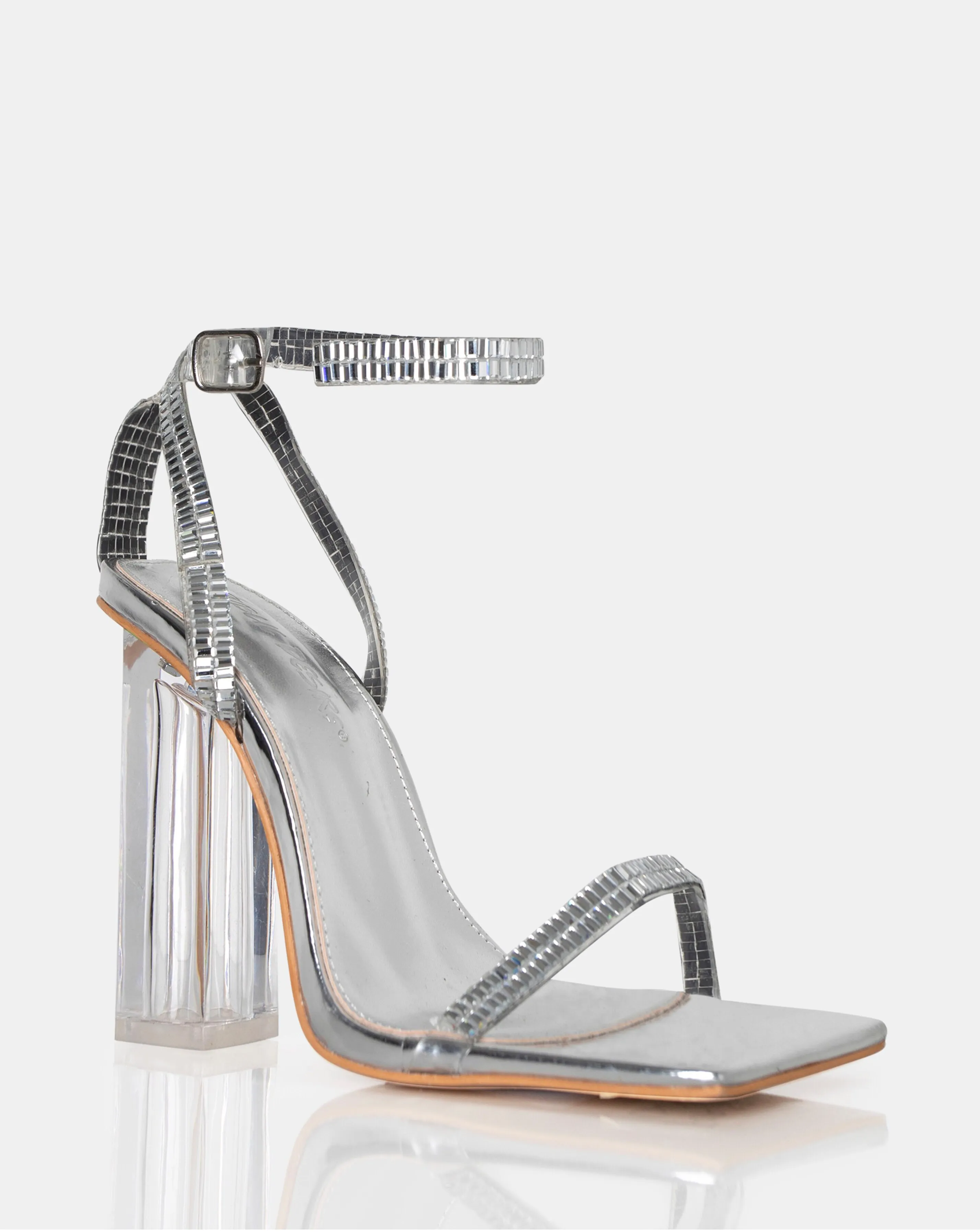 Public Desire Onyx Wide Fit Sandals | Simply Be