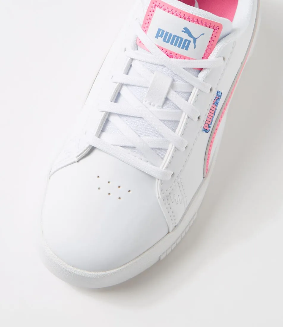 PUMA Jada Deep Dive Jnr White Pink Blue Skies Sneakers