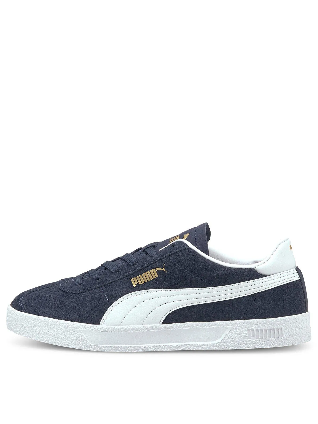 Puma Mens Club Trainers - Navy/White