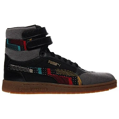 Puma Sky II Hi BHM Men Round Toe Canvas Multi Color Sneakers