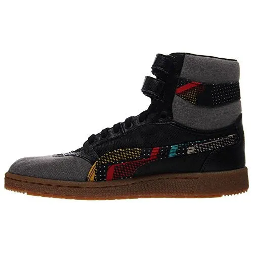 Puma Sky II Hi BHM Men Round Toe Canvas Multi Color Sneakers