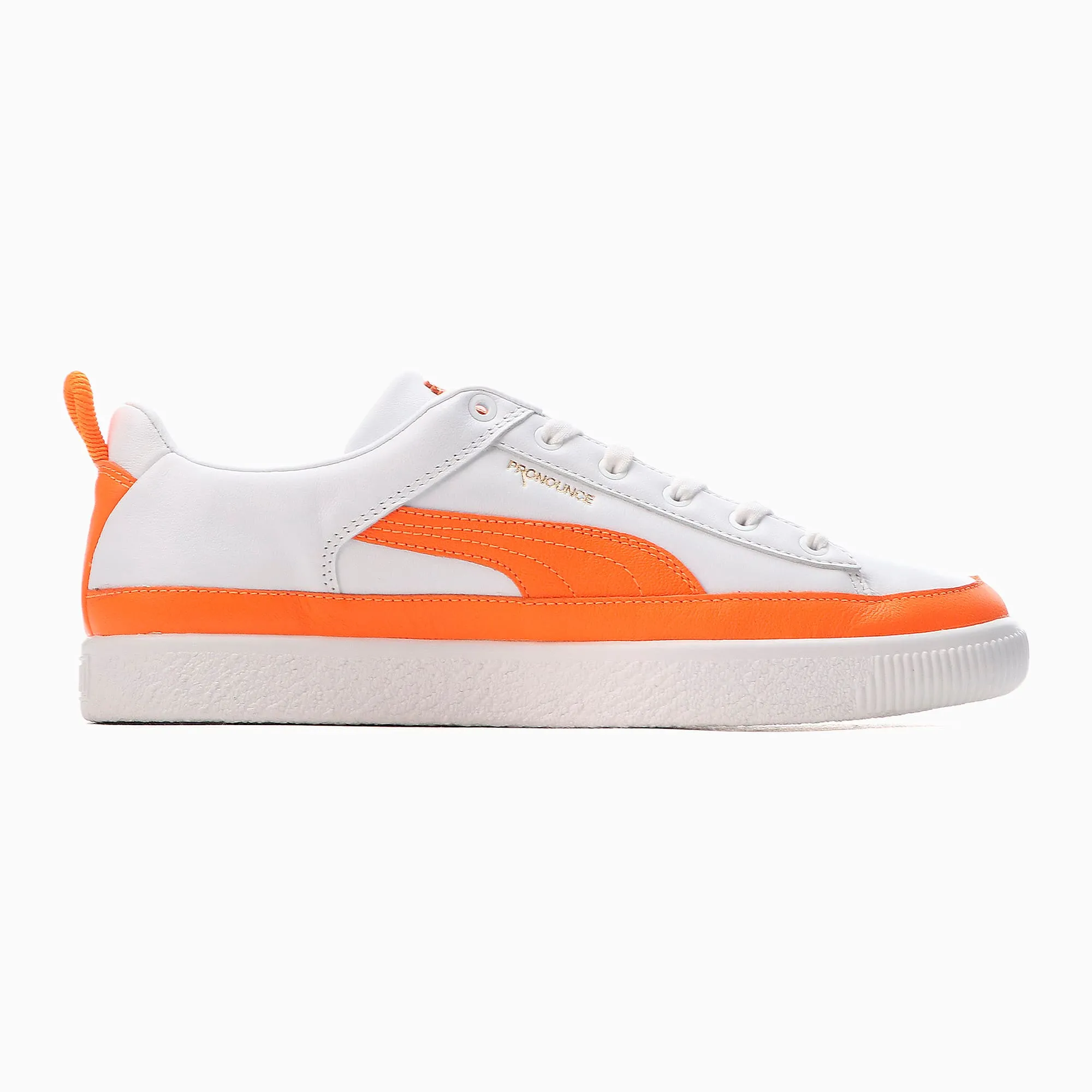 PUMA x PRONOUNCE Basket Vintage Sneakers - PUMA WHITE-VIBRANT ORANGE