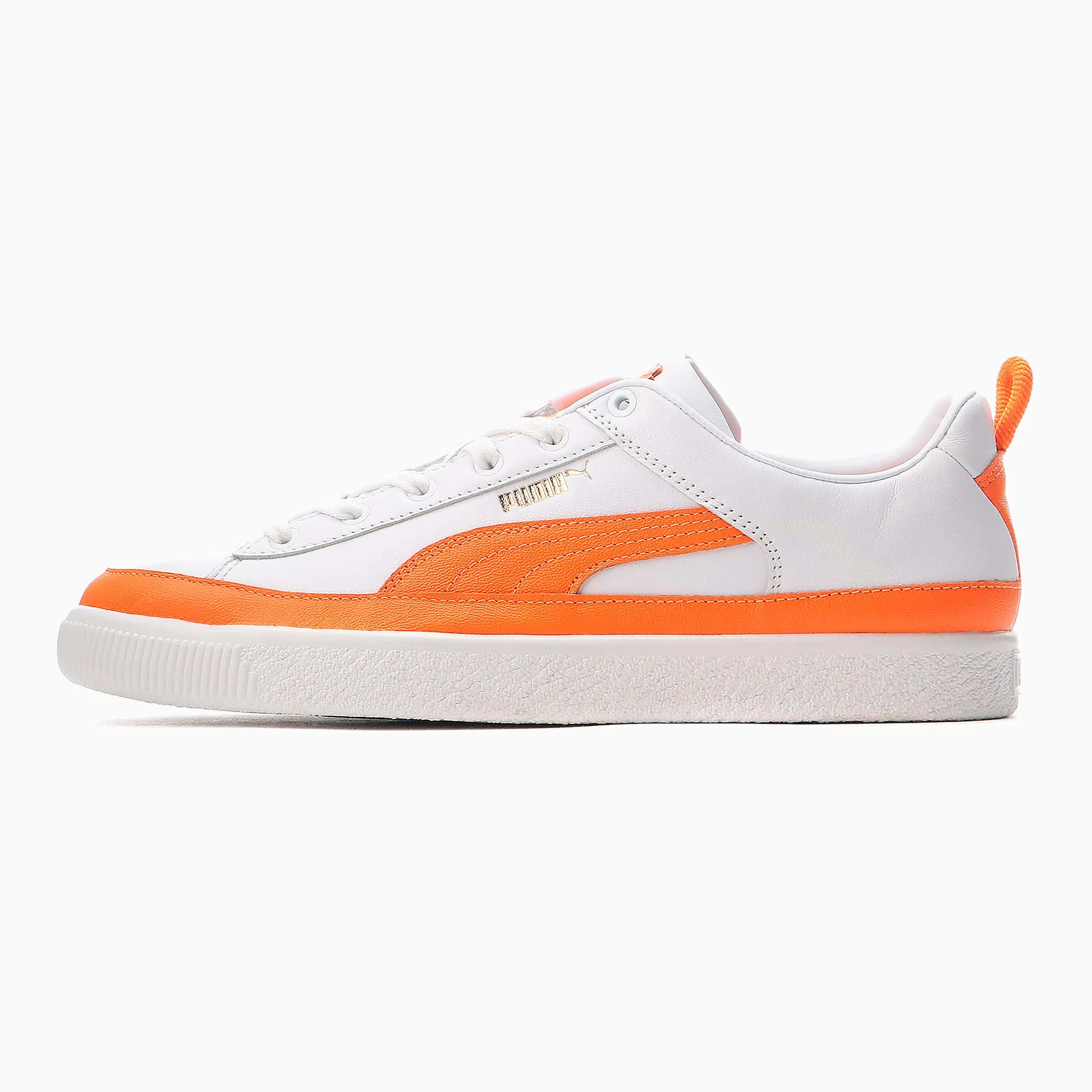 PUMA x PRONOUNCE Basket Vintage Sneakers - PUMA WHITE-VIBRANT ORANGE