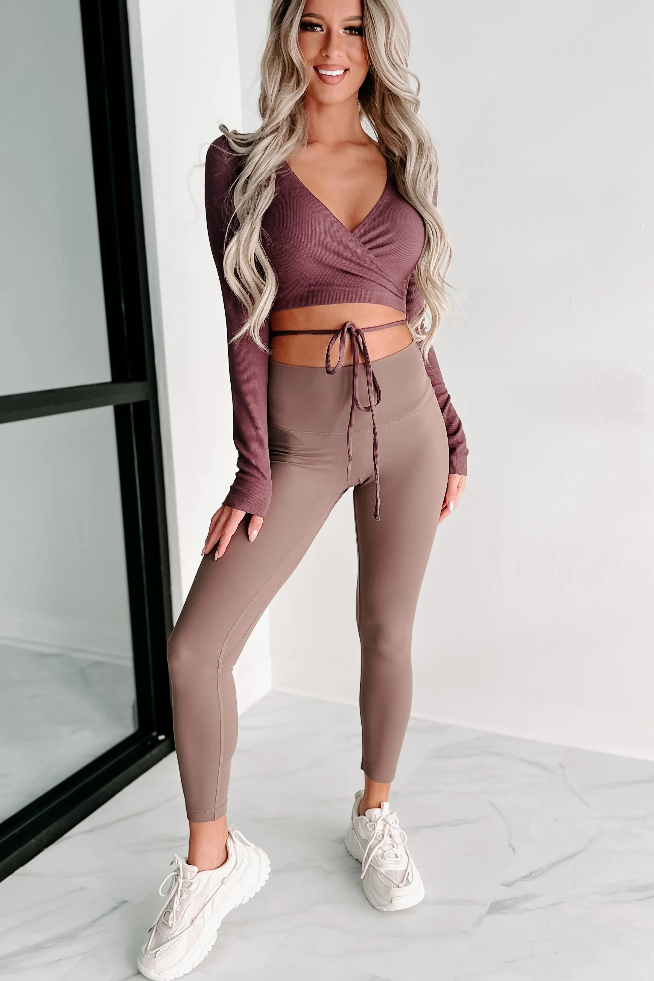 Pursuit Of Comfort Basic Leggings (Brown)