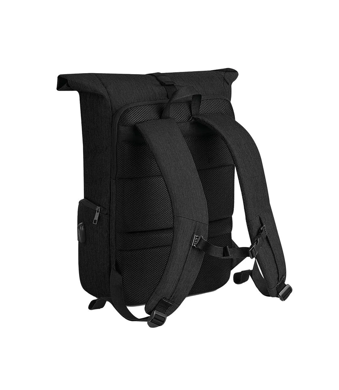 Q-tech charge roll up backpack one size black Quadra