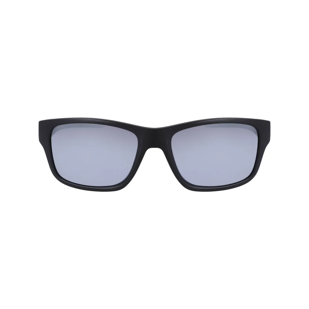 Rectangular Wrap Sunglasses - Black