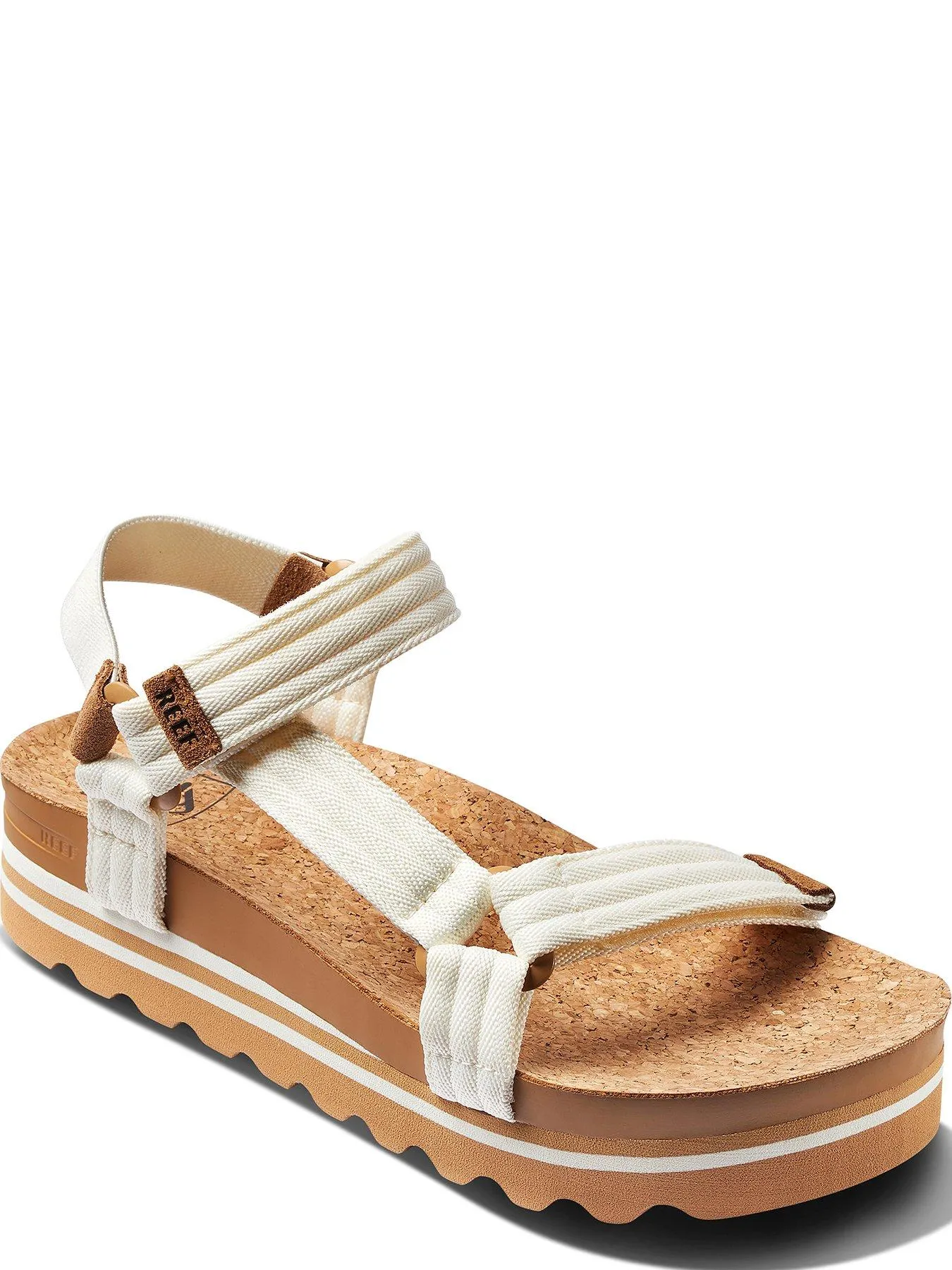 Reef Cushion Rem Hi Trekker Style Sandals - Whisper White