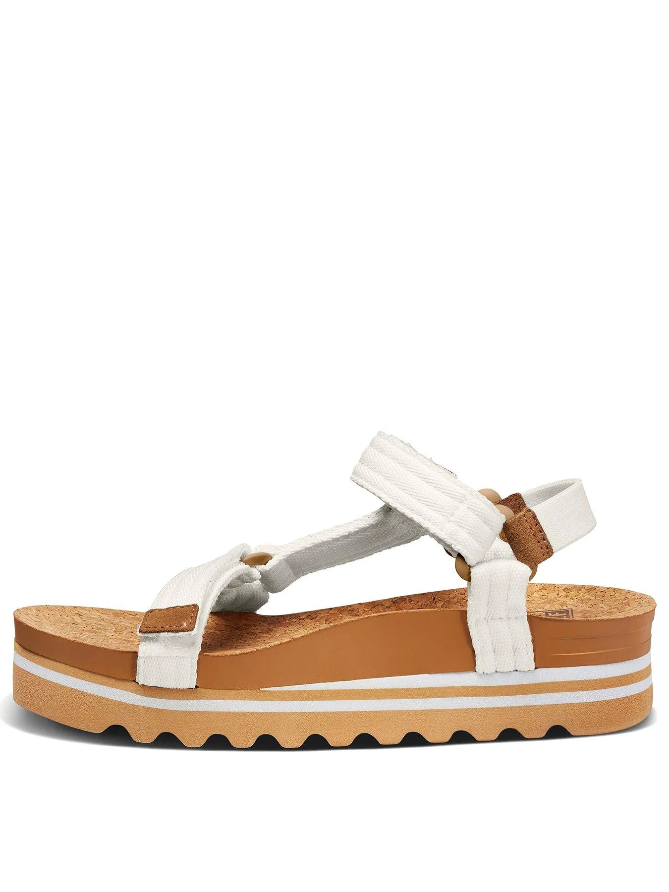 Reef Cushion Rem Hi Trekker Style Sandals - Whisper White