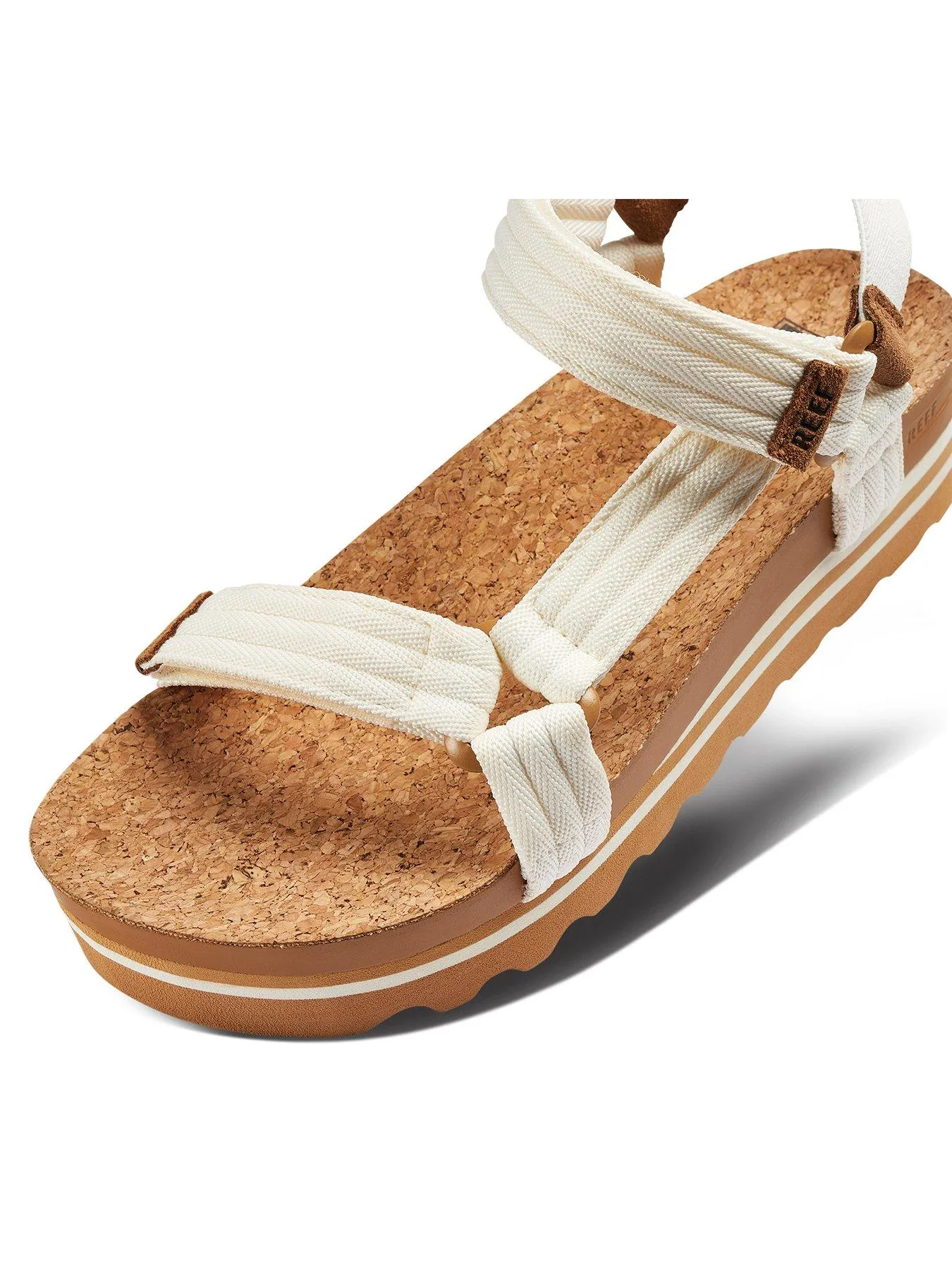 Reef Cushion Rem Hi Trekker Style Sandals - Whisper White