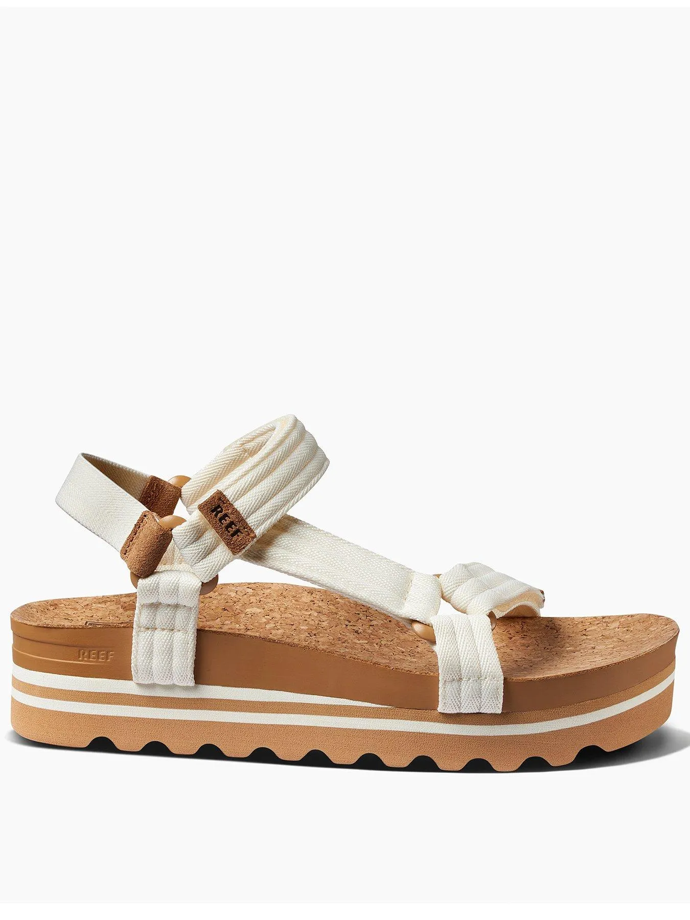 Reef Cushion Rem Hi Trekker Style Sandals - Whisper White