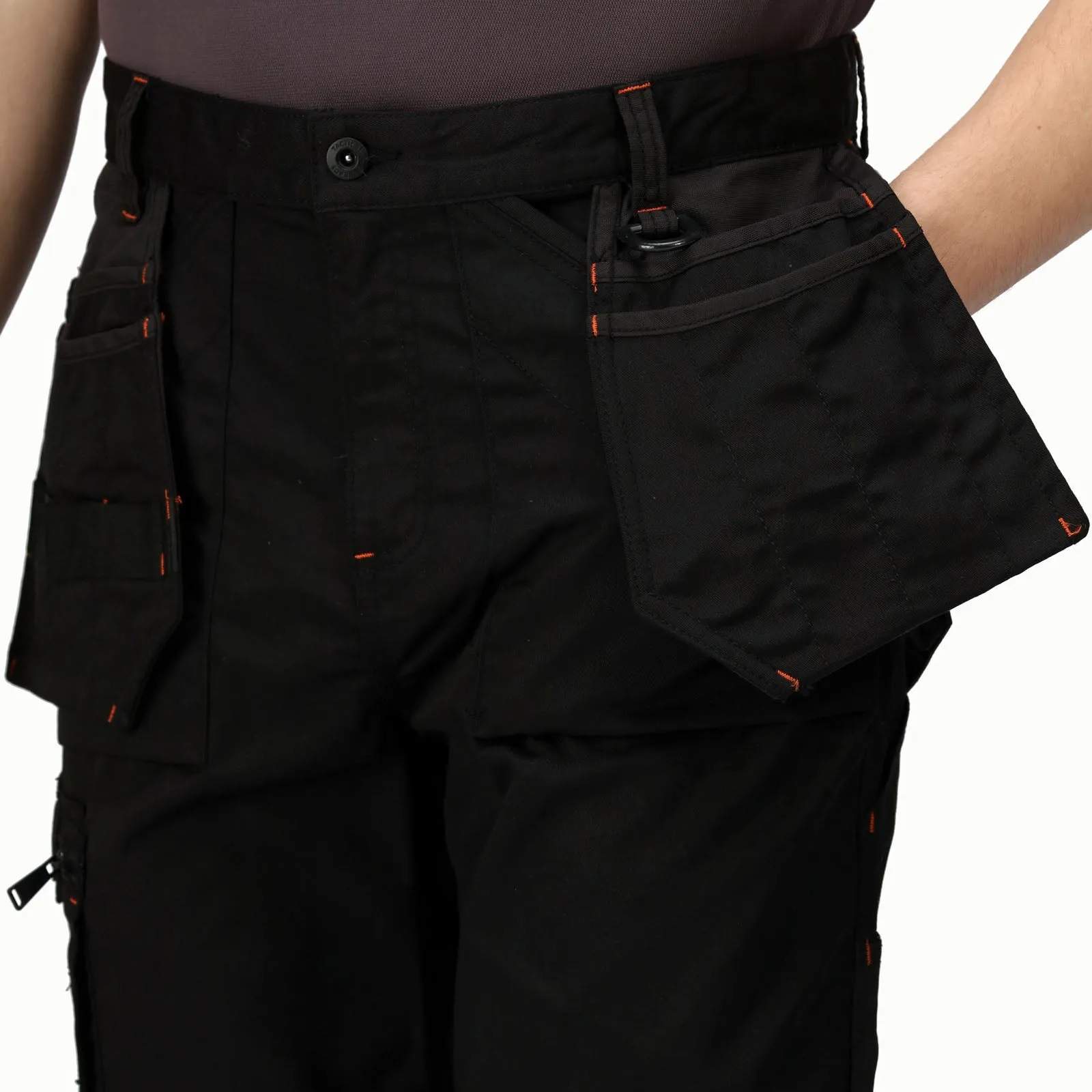 Regatta Professional Mens Incursion Holster Workwear Trousers - Black