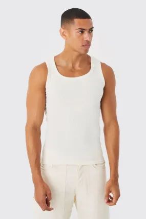 Ribbed Muscle Fit Tank Top