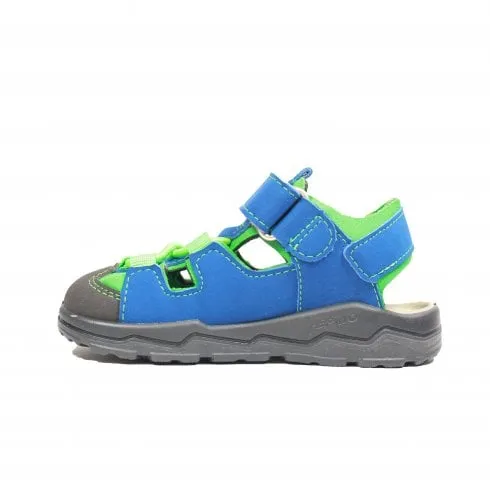 Ricosta Gery | Azur/Neongreen | Children's Closed Toe Sandals