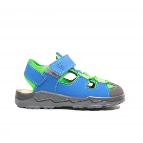 Ricosta Gery | Azur/Neongreen | Children's Closed Toe Sandals