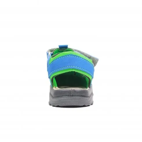 Ricosta Gery | Azur/Neongreen | Children's Closed Toe Sandals