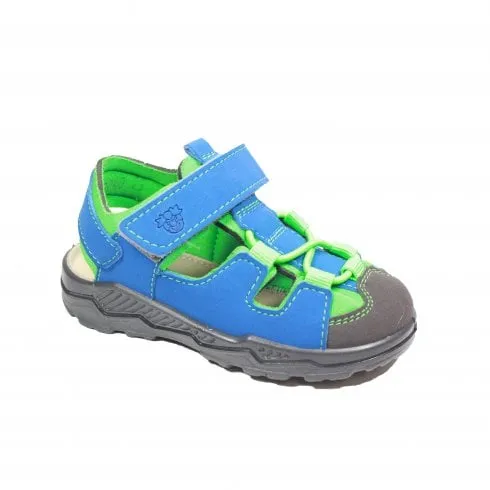 Ricosta Gery | Azur/Neongreen | Children's Closed Toe Sandals