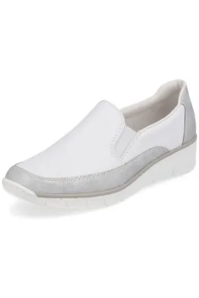 Rieker Womens Shoes 53796 80 white combi