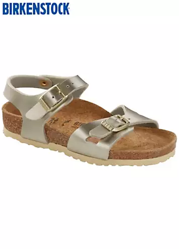 Riobirko Girls Gold Sandals by Birkenstock | Look Again