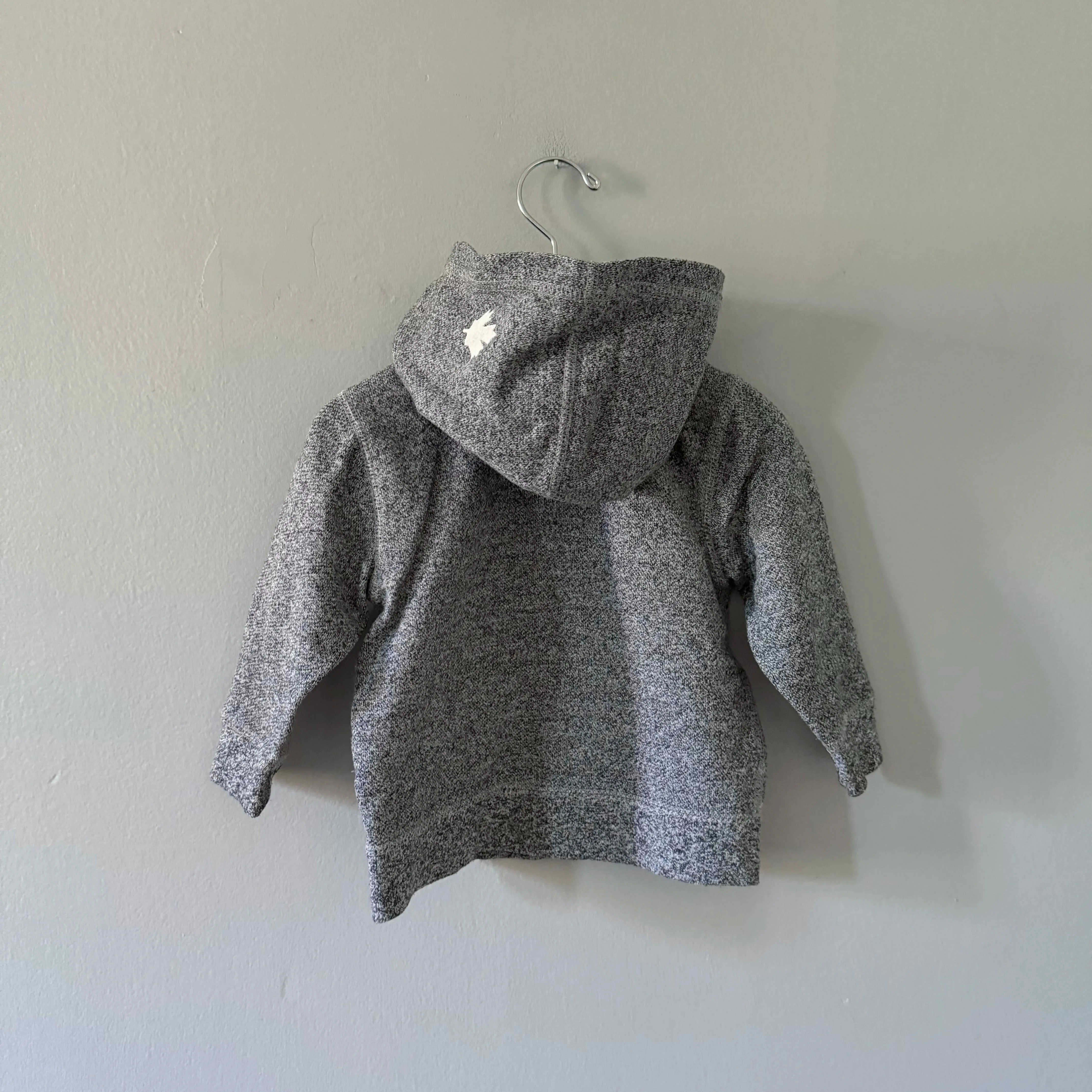 Roots / Salt n pepper zip up hoodie / 18-24M