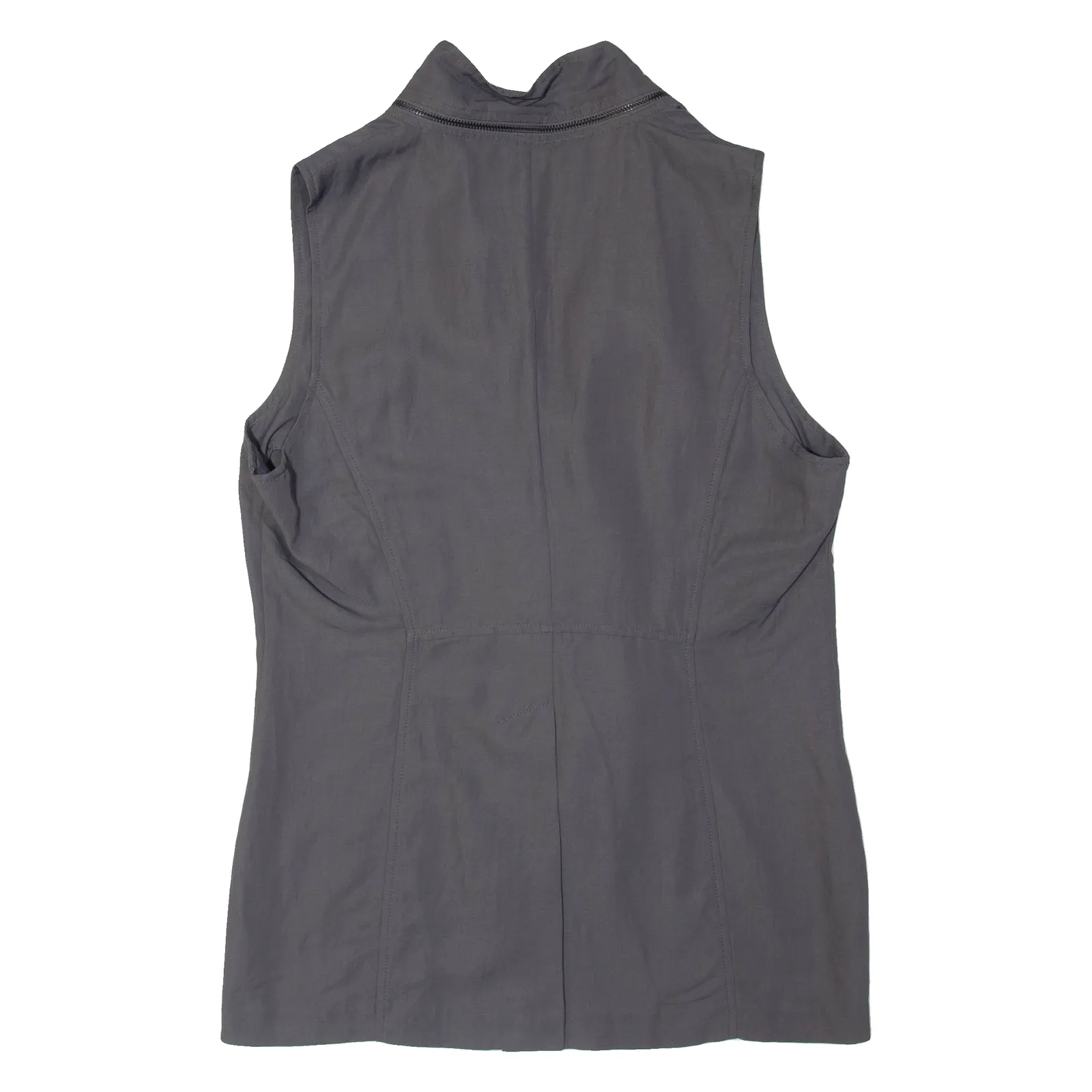 SARAH PACINI Womens Waistcoat Grey UK 4