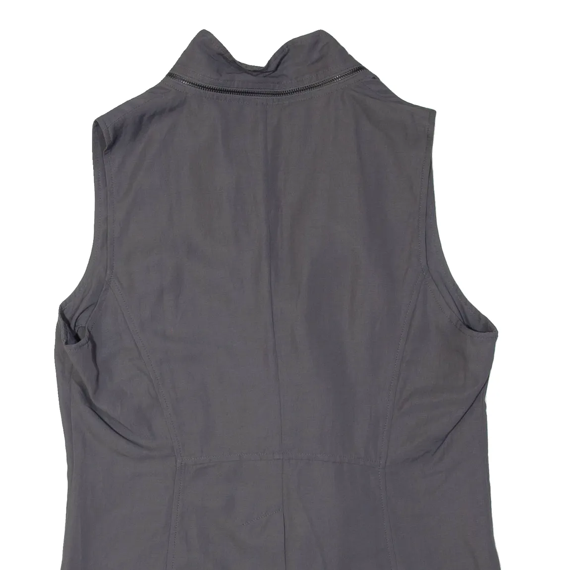 SARAH PACINI Womens Waistcoat Grey UK 4