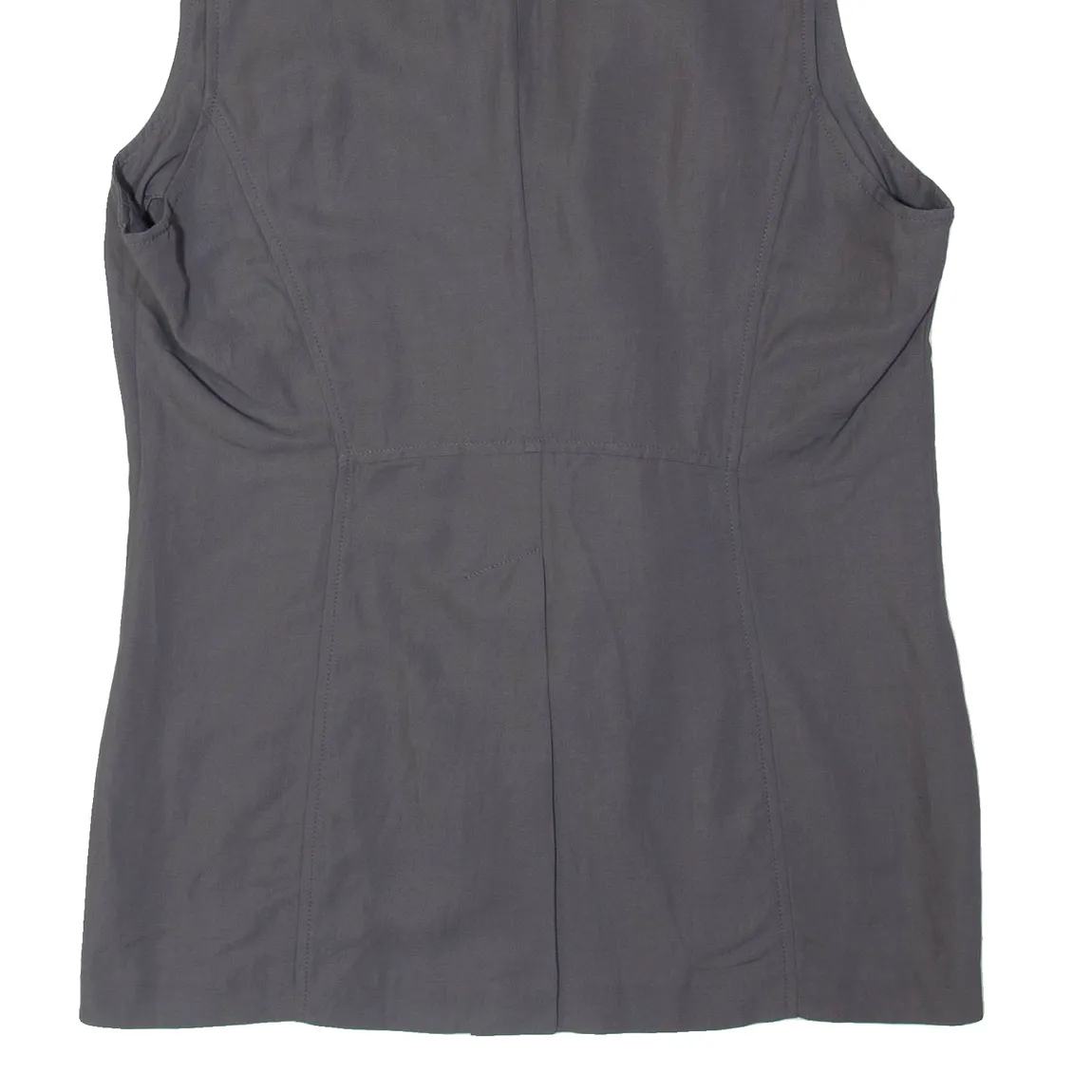 SARAH PACINI Womens Waistcoat Grey UK 4