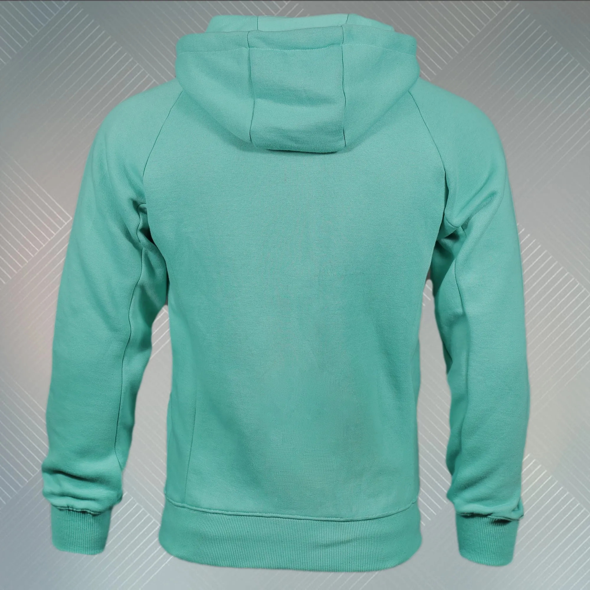 Seafoam Unbasic Fleece Stash Pocket Sunset Park Tapered Zipper Hoodie | Fleece Seafoam Hoodie