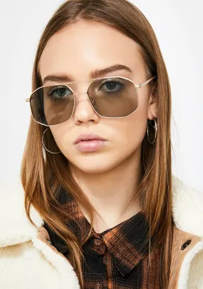 Shady Intentions Aviator Sunglasses-