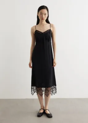 Simone Rocha -  Slip Dress With Lace Trim - Dress