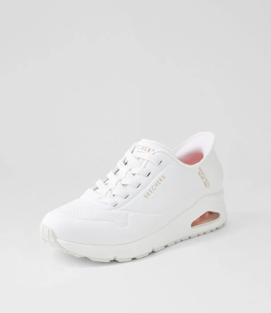 SKECHERS Uno Easy Air White Sneakers