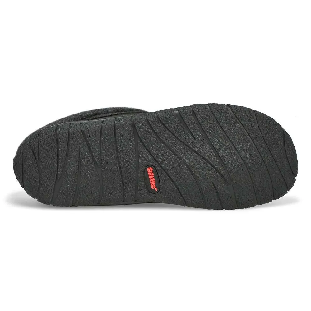 Soft Moc Mens Cameron 2 Open Back Slipper - Black