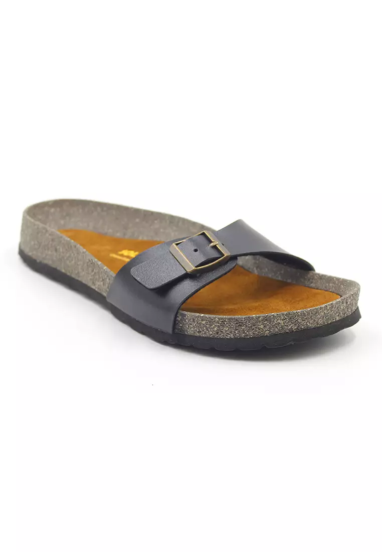 SoleSimple Lyon - Black Sandals & Flip Flops & Slipper