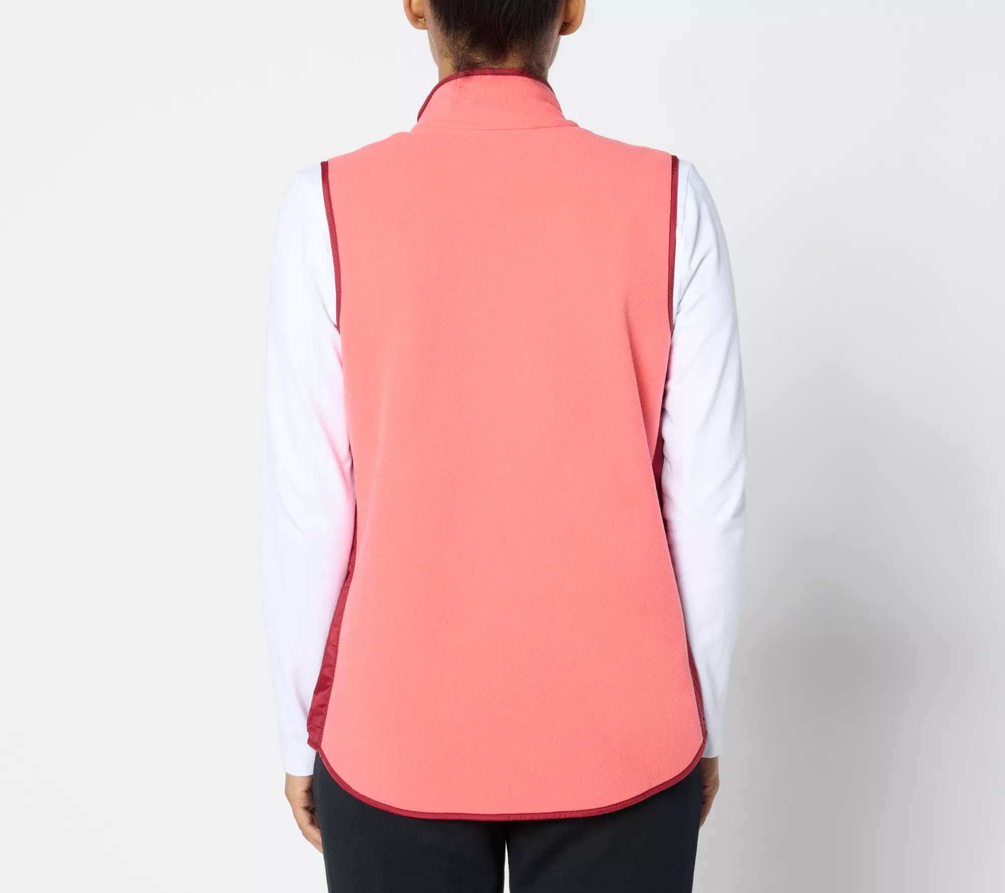 Sport Savvy Fleece and Woven Mixed Vest