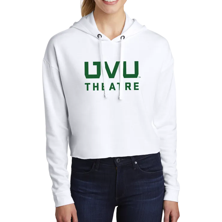 Sport-Tek Ladies PosiCharge Tri-Blend Wicking Fleece Crop Hooded Pullover - UVU Theatre