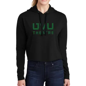 Sport-Tek Ladies PosiCharge Tri-Blend Wicking Fleece Crop Hooded Pullover - UVU Theatre