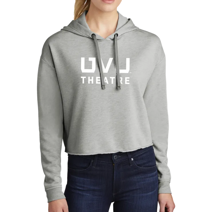 Sport-Tek Ladies PosiCharge Tri-Blend Wicking Fleece Crop Hooded Pullover - UVU Theatre