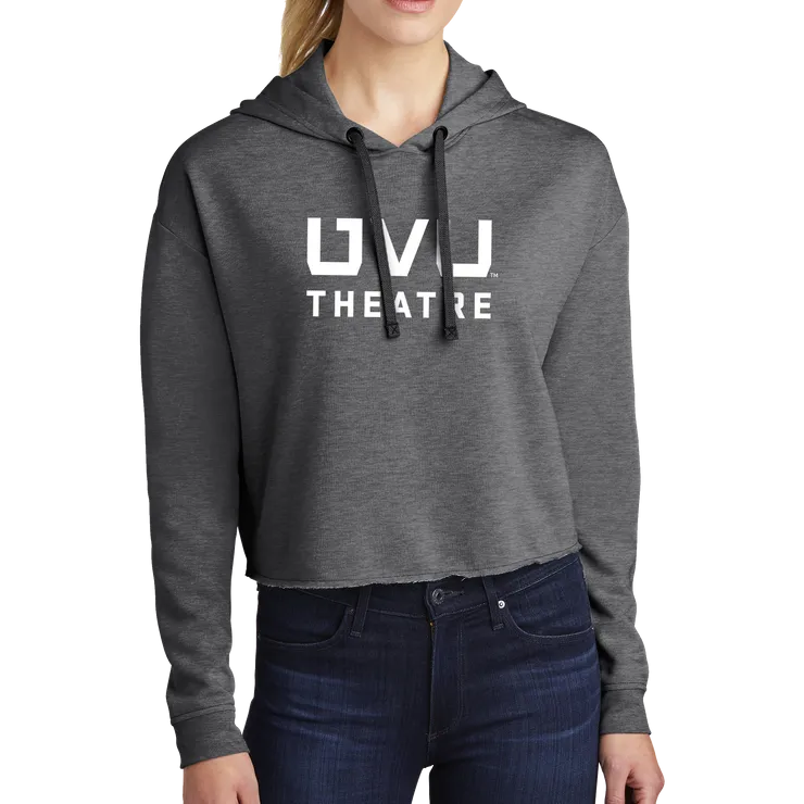 Sport-Tek Ladies PosiCharge Tri-Blend Wicking Fleece Crop Hooded Pullover - UVU Theatre