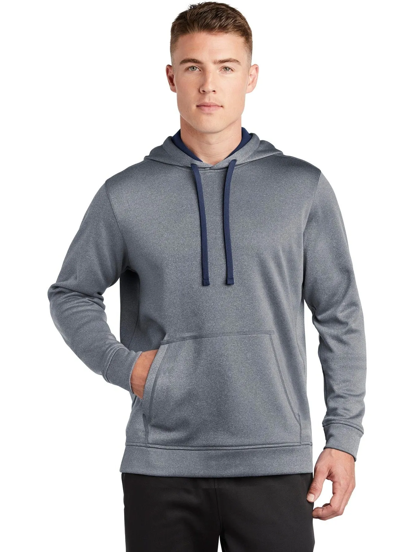 Sport-Tek Posicharge Sport-Wick Heather Fleece Hooded Pullover