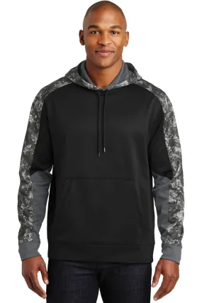 Sport Tek ST231 Sport-Tek Sport-Wick Mineral Freeze Fleece Colorblock Hooded Pullover SKU: ST231