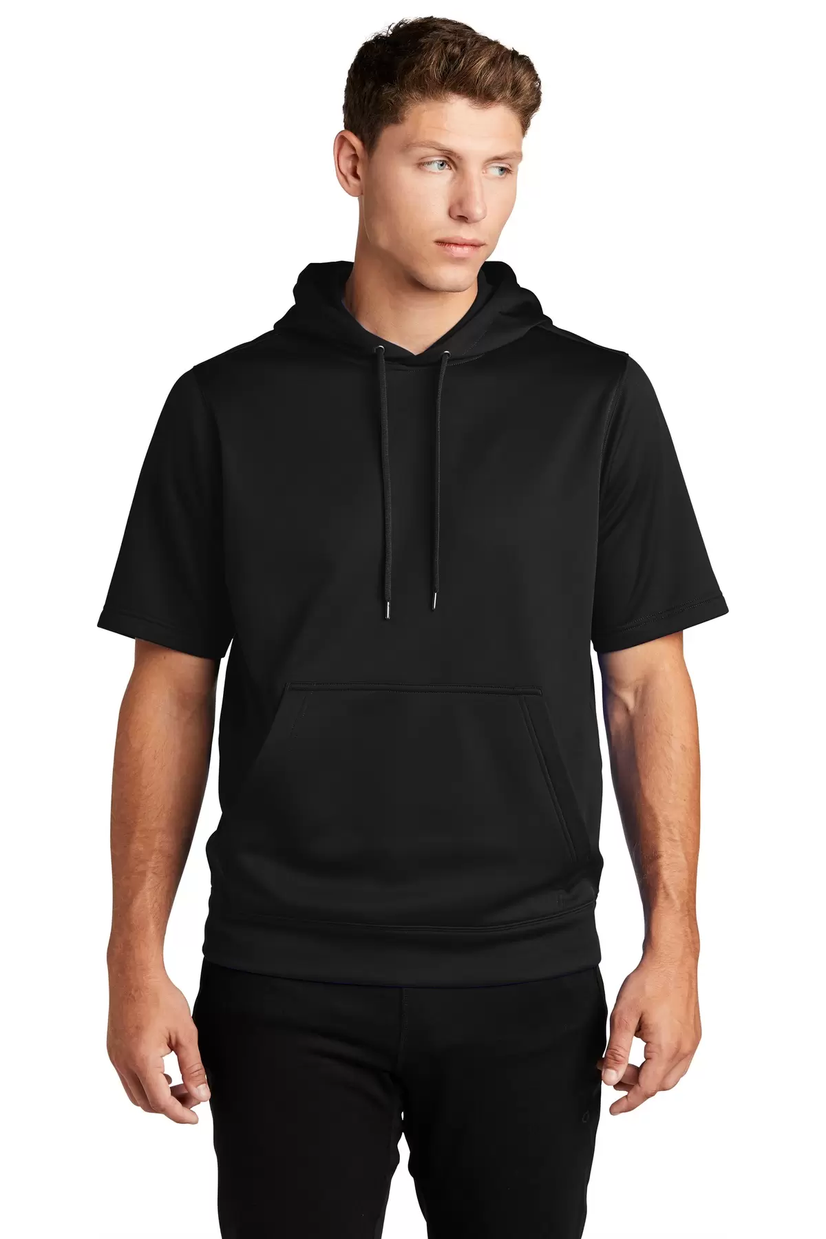 Sport Tek ST251 Sport-Tek    Sport-Wick    Fleece Short Sleeve Hooded Pullover SKU: ST251