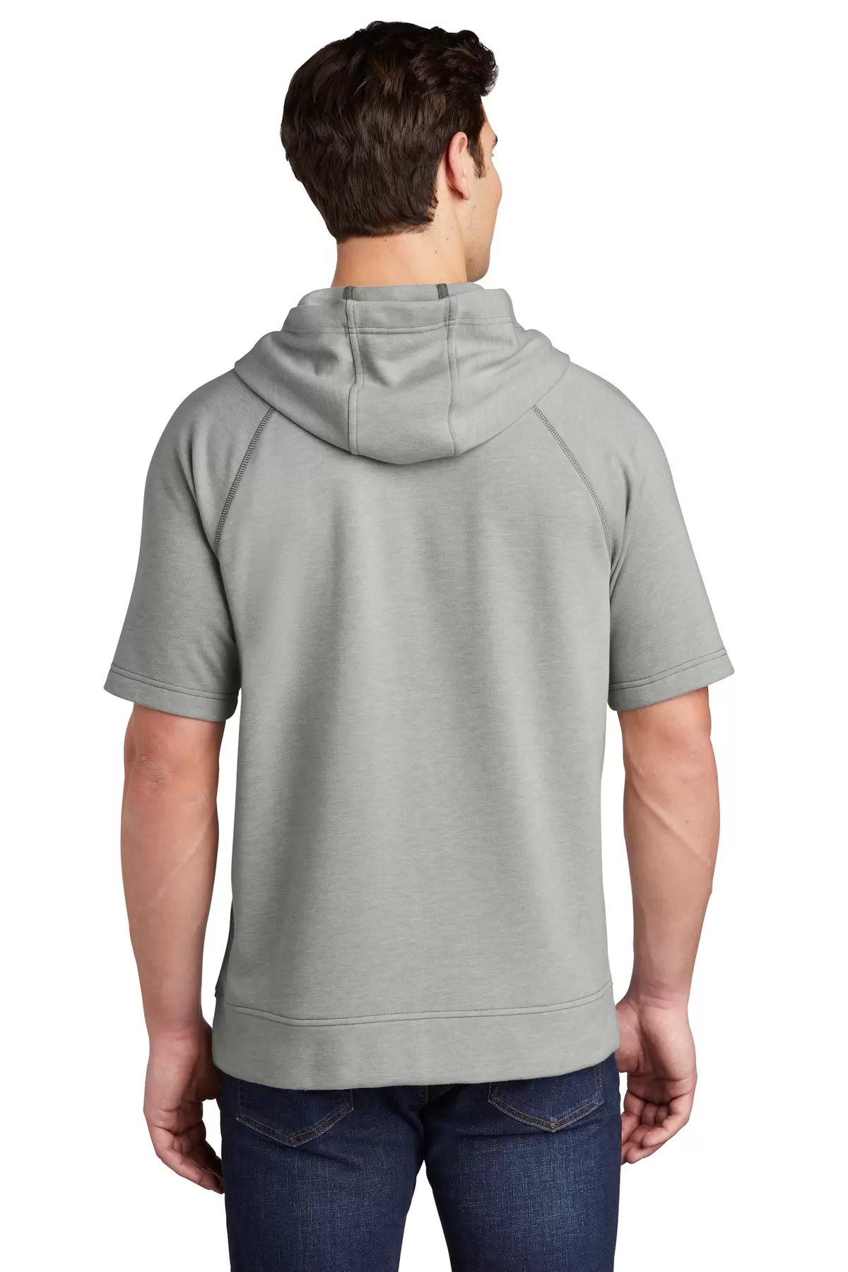 Sport Tek ST297 Sport-Tek    PosiCharge    Tri-Blend Wicking Fleece Short Sleeve Hooded Pullover SKU: ST297