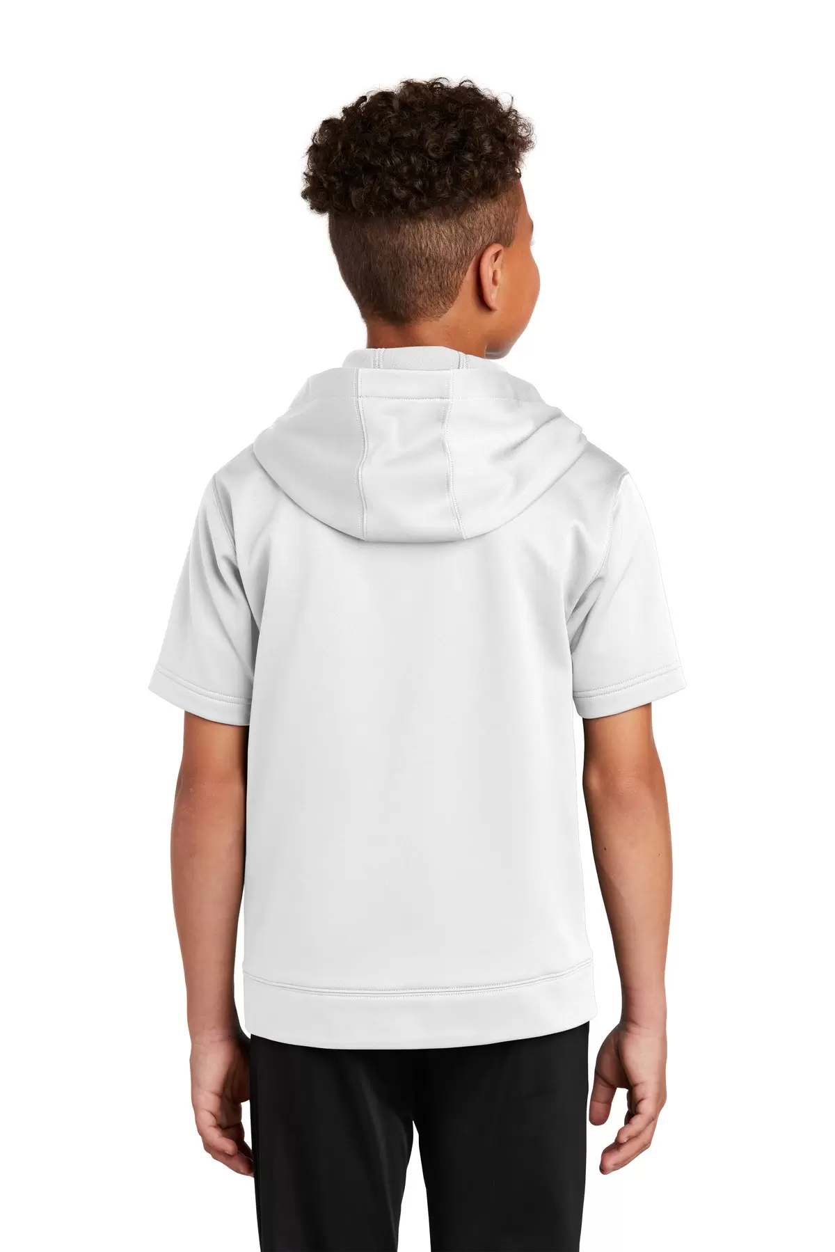 Sport Tek YST251 Sport-Tek    Youth Sport-Wick    Fleece Short Sleeve Hooded Pullover SKU: YST251